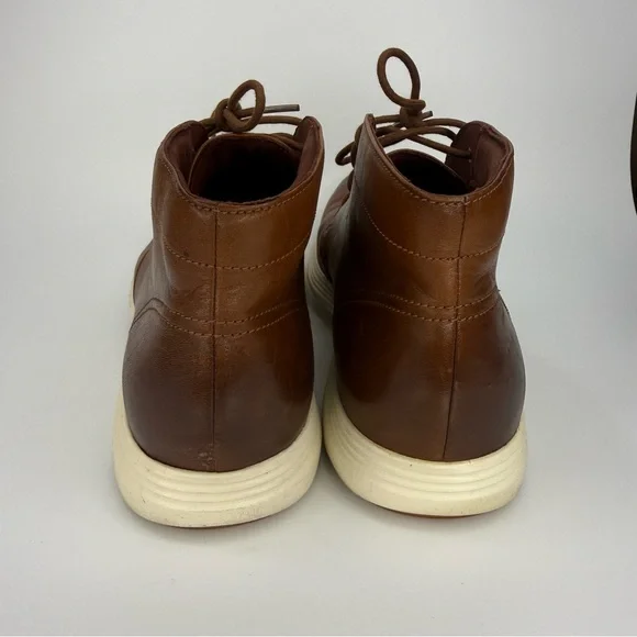 Cole Haan Grand OS Tour Chukka Boots Mens Size 12 M Brown Leather Lace Up C29589 - Picture 4 of 7